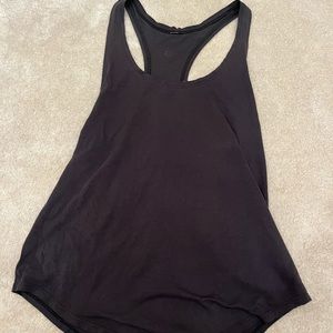 Black Lululemon razorback tank